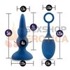 Dilatador anal con vibracion carga usb y control inalambrico